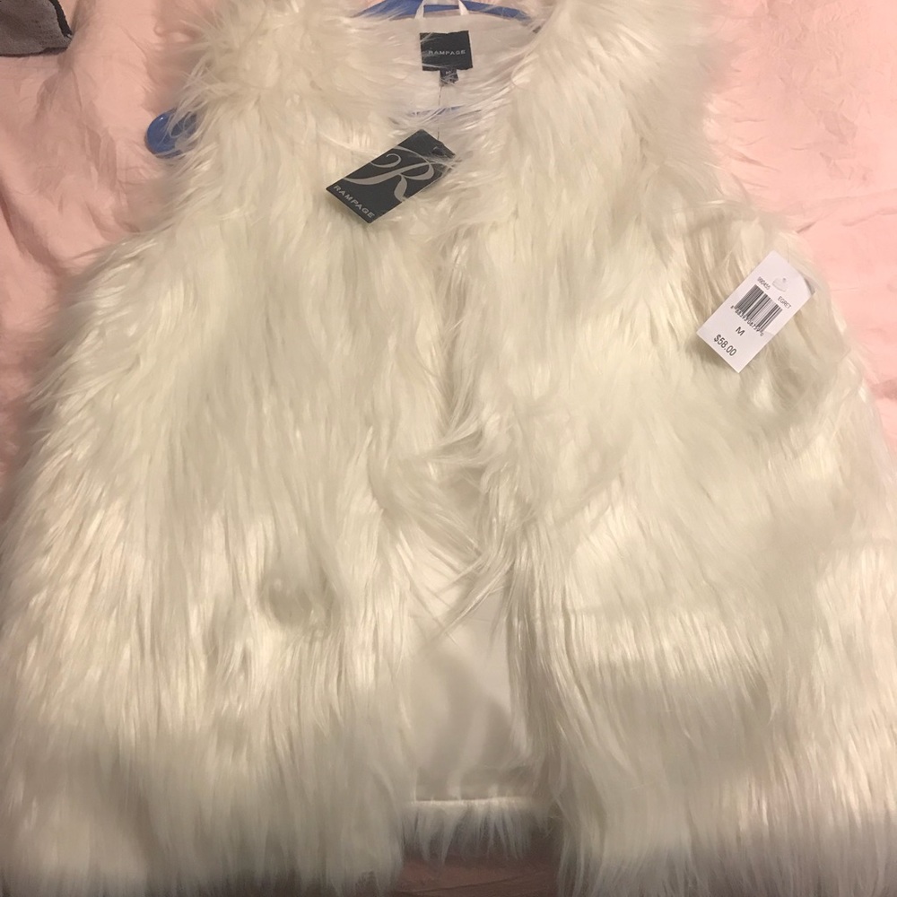 Faux fur vest